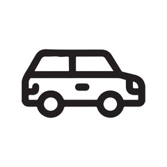 Outline car icon