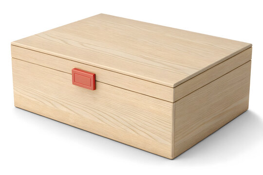 recommend clip art: Elegant wooden box isolated on white or transparent background