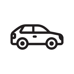 Outline car icon
