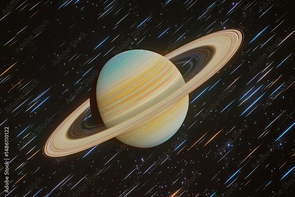 Wall mural saturn in space