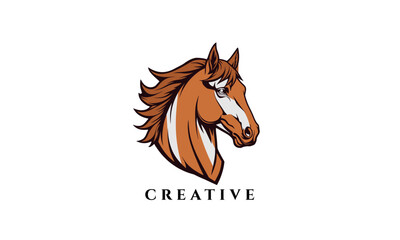 Running Horse Elegant Logo Template