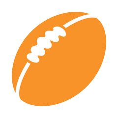 American Football Illustration Isolated on White Background