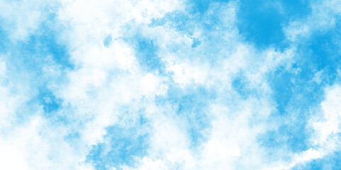 abstract white cloud on blue sky background, Light sky blue shades watercolor grunge blue background, blurred and grainy Blue powder explosion on white background.