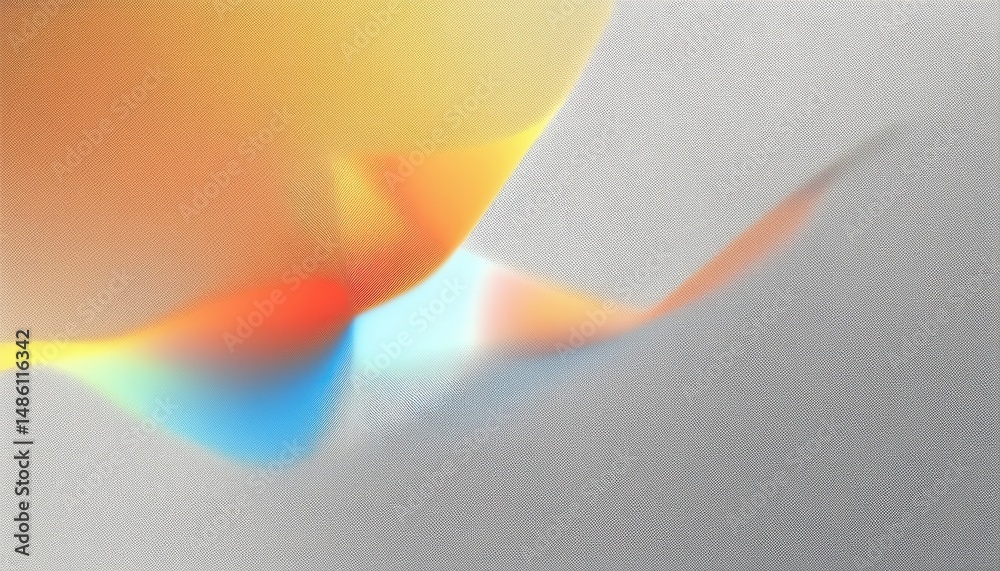 Poster soft gradient light wave with abstract color spectrum blur in motion for modern web design, digital branding, or minimalist print background

