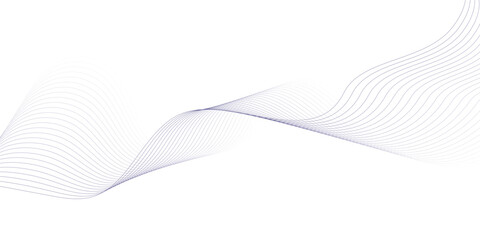 Abstract blue line wave background. Technology abstract lines on white background. Undulate Grey Wave Swirl, frequency sound wave, twisted curve lines with blend effect.