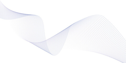 Abstract wave element for design. Digital frequency track equalizer. Stylized line art background. Vector illustration. Wave with lines created using blend tool.