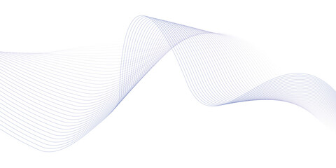 Abstract wave element for design. Digital frequency track equalizer. Stylized line art background. Vector illustration. Wave with lines created using blend tool.