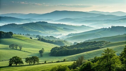 Obraz premium mountain landscape in the morning