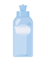 青の食器用洗剤のボトルのイラスト