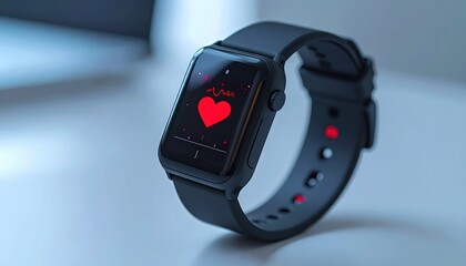 Smartwatch displays heart rate data, symbolizing advancements in remote healthcare solutions.