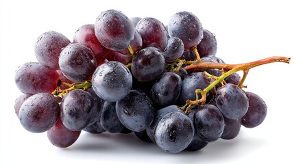 Fresh red grapes with water droplets (1)