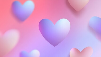 Heart-shaped gradient background