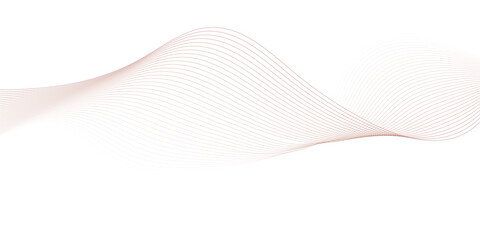 Abstract wave element for design. Digital frequency track equalizer. Stylized line art background. Vector illustration. Wave with lines created using blend tool. Curved wavy line, smooth stripe.