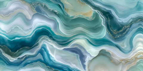 Obraz premium blue water marble stone texture background