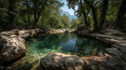 Serene Forest Pool A Tranquil Natural Oasis