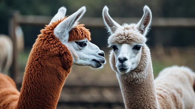 A duo of alpacas.