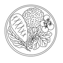 vector illustration of an apple