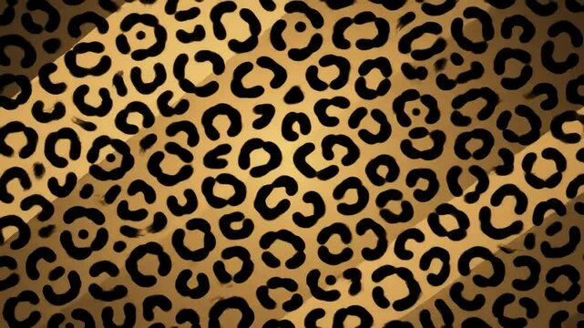 Wild elegance wallpaper design in leopard tones