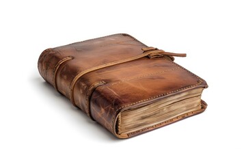 Obraz premium Leatherbound hardcover book publication wallet diary.