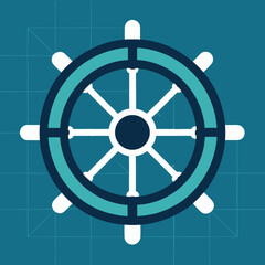 vector illustration of a steering wheel