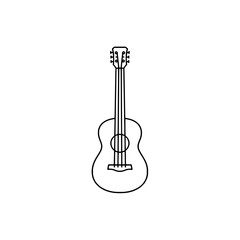 Fototapeta premium Guitar icon representing concepts of music, creativity, and musical performance