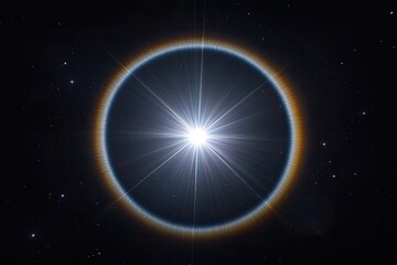 Ringed Star in Space