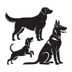 Showcasing Diverse Breeds and Dynamic Poses for Pet Enthusiasts, Veterinary Professionals, and Canine Coaches – Embodying the Spirit of Animal, Canine, Domestic Charm, Cute Appeal, Friendly Nature, Lo