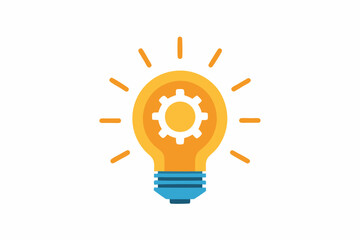 light bulb with rays icon