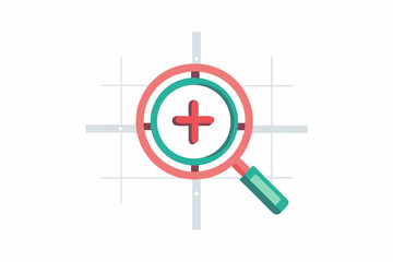 magnifying glass with plus icon