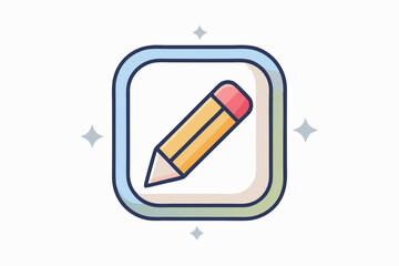 pencil icon with curved underline