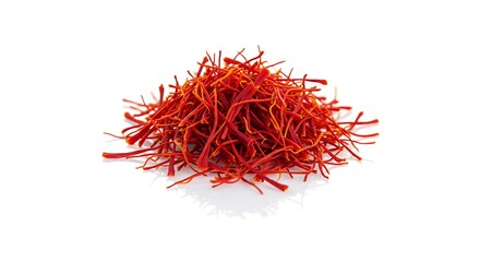 Naklejka premium Photo of saffron, an expensive spice, product photo, photography