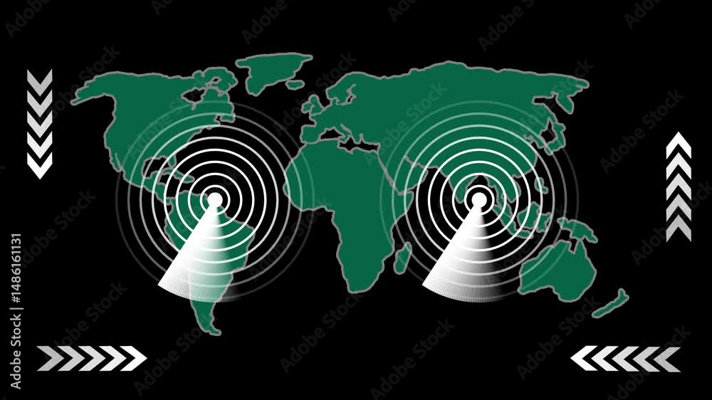 Poster worldwide data transfer and global communication flow. global communication concept illustrating wor