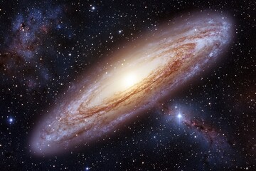 Fototapeta premium Spiral galaxy in the cosmos