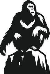 orangutan vector wild animal silhouette
