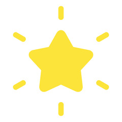 Shining star icon