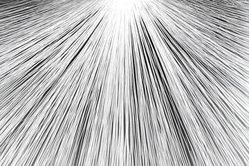 Fototapeta premium Radiating lines converge to central point