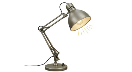 Isolated Desk Lamp, Vintage, Study