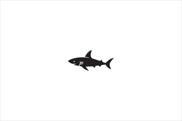 fish silhouette with a simple, understated design set against a white background