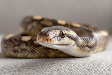 Fototapeta premium Snake Resting Portrait Animal Wildlife Exotic Reptile