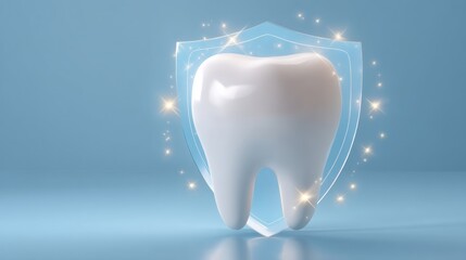 Protected healthy tooth graphic