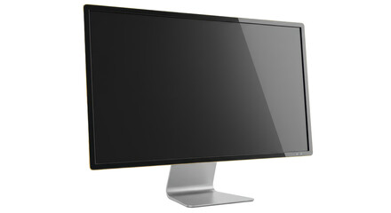 Isolated Black Monitor