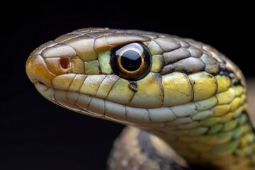 Snake Head Closeup Reptile Scale Pattern Detail