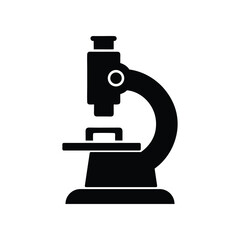 a black and white vector of a toy microscope.eps