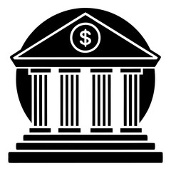 Banking vector icon on white background