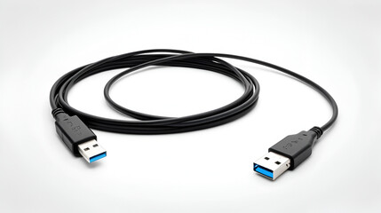 Fototapeta premium USB cable isolated