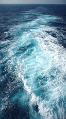 Fototapeta premium Oceanic Depths Displaying Beautiful Water Movement Patterns