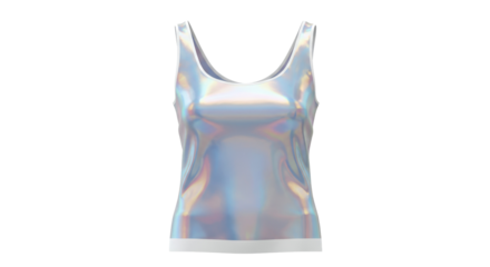 Isolated Holographic Tank Top
