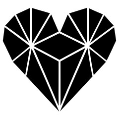Fototapeta premium heart with diamonds