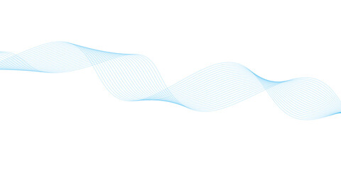Abstract vector background with blue wavy lines. Blue wave background. Blue lines vector illustration. Curved wave. Abstract wave element.	