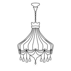 chandelier vector illustration